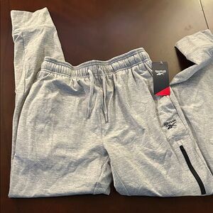 Reebok Light Gray Athletic Pants Mens